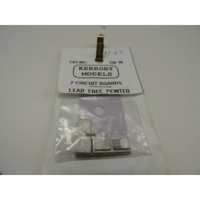 KERROBY MODELS, Cat. No. OD 10, 2 CIRCUIT BOARDS, O SCALE
